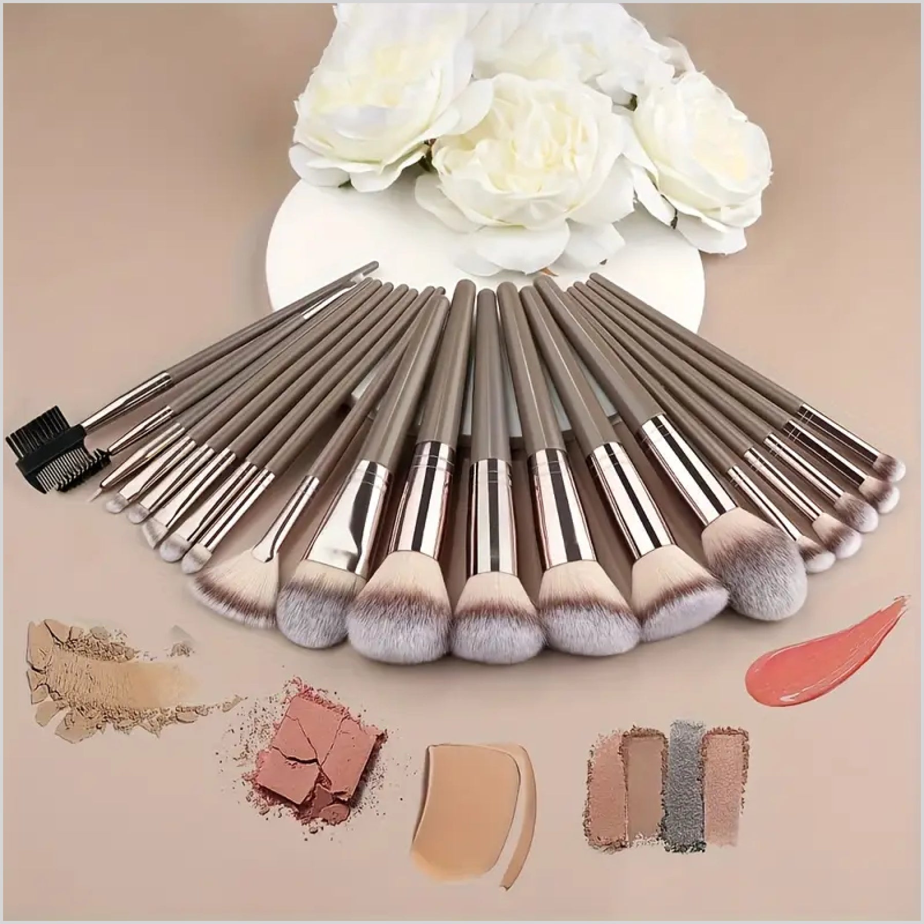 15pcs Professional Makeup Brush Set with Bag for Women UK – Skinae UK