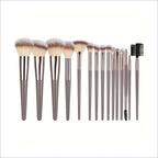 15 Pcs Makeup Brush Set with Bag – Foundation, Eyeshadow & Eyebrow Tools for Women UK