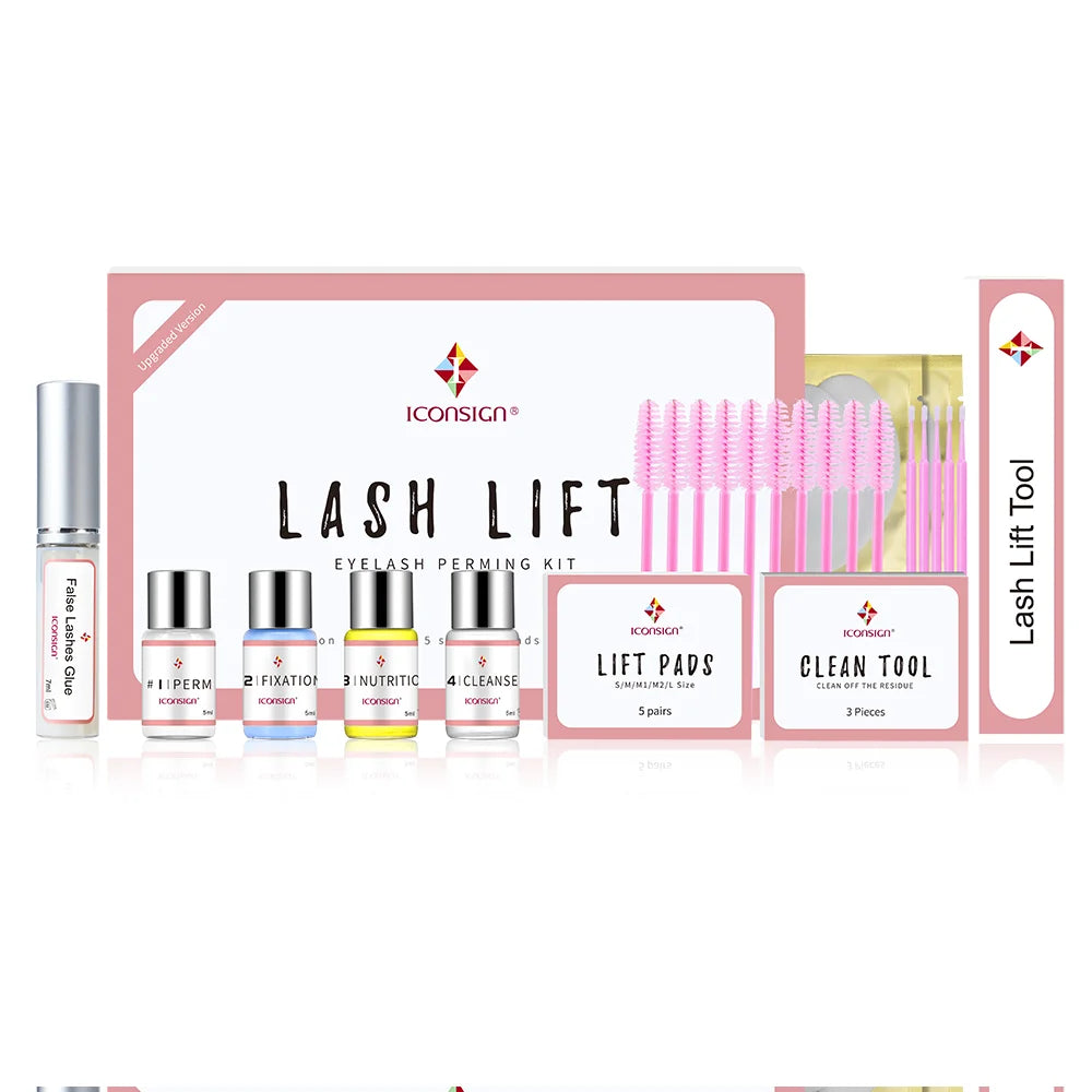 ICONSIGN Lash Lift Kit Lifting Eyelashes Lasting 6-8 Weeks - Upgraded